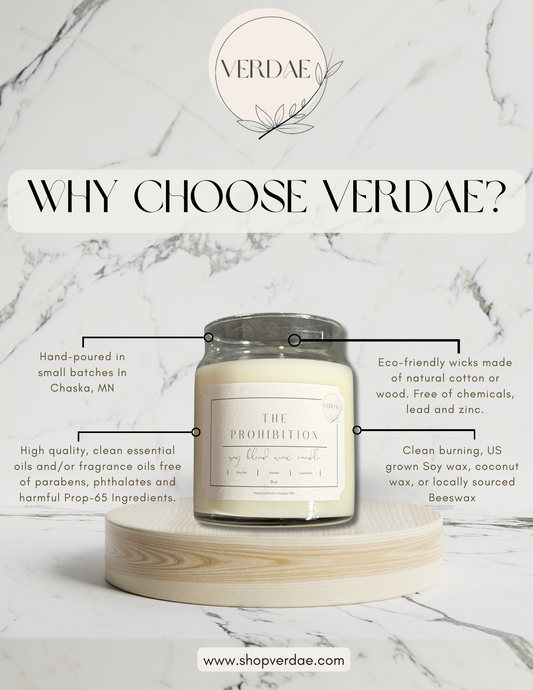 Why choose Verdae? We carefully select clean, quality ingredients in all of our products! 